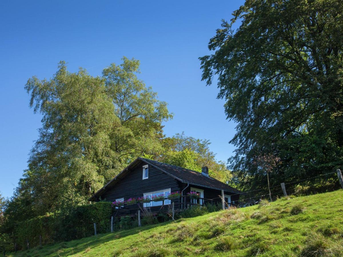 Open Wooden Chalet Built Against A Hill Франкоршам Екстер'єр фото