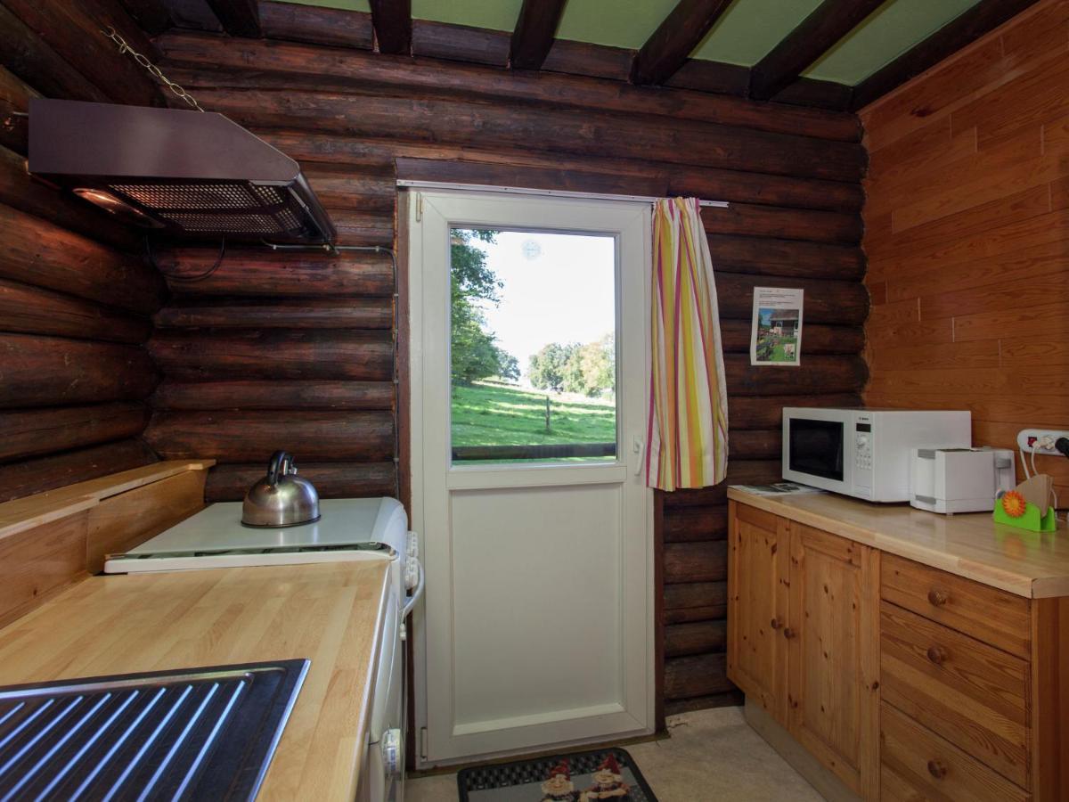 Open Wooden Chalet Built Against A Hill Франкоршам Екстер'єр фото